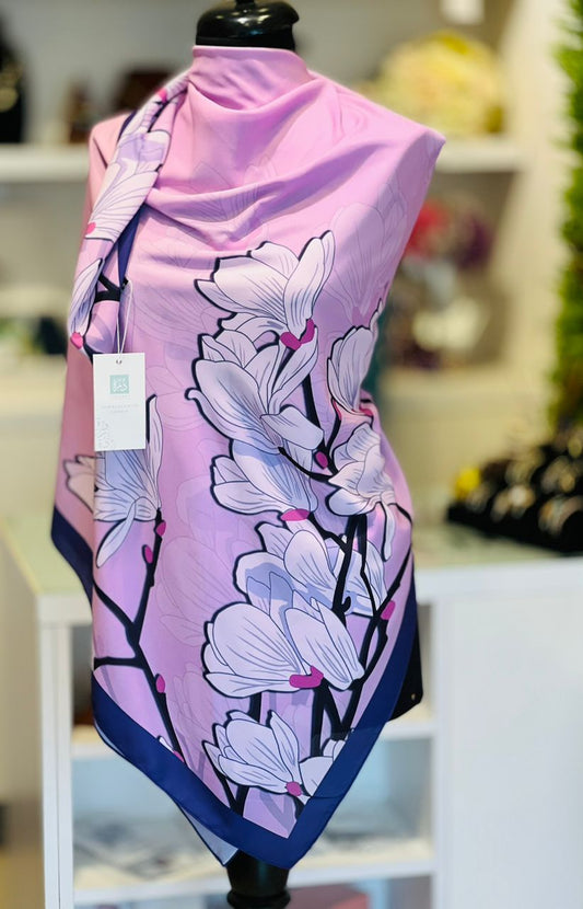 PREMIUM COTTON CHIFFON SCARF - DSCA36 - 130cm * 130cm