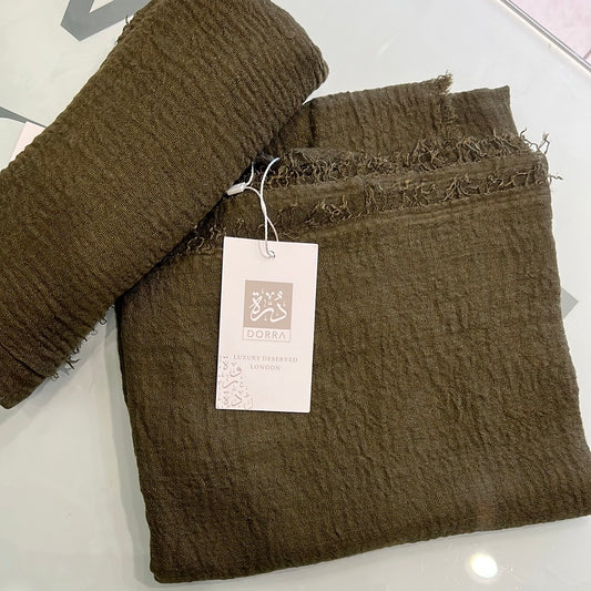 Dorra Cotton Crinkle Hijab KR-044 حجاب دُرَّة اليومي