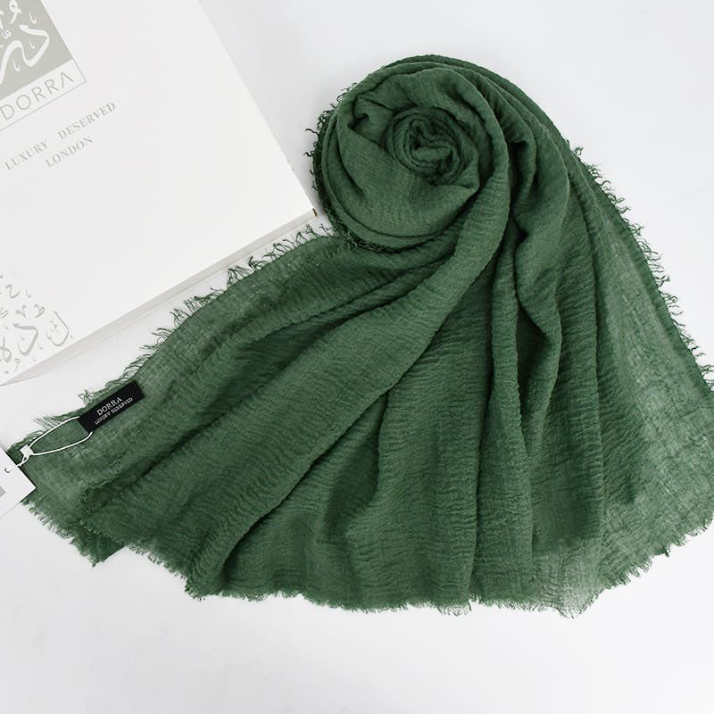 Dorra Cotton Crinkle Hijab KR-017 حجاب دُرَّة اليومي